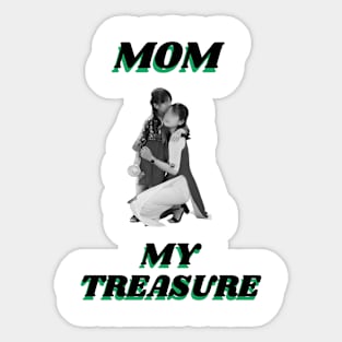 Mom My Treasure Sticker